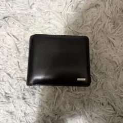 PORTERブラックレザー二つ折り財布