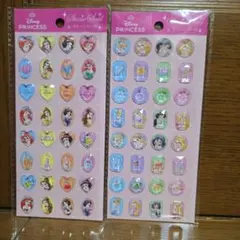 ☆新品未使用☆ディズニープリンセス ストーンシール 2シートセット