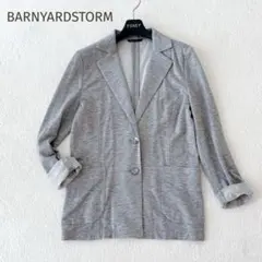 美品★BARNYARDSTORM★カットソージャケット 霜降りライトグレー 1のサムネイル
