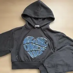 INGNI イング　ダークグレー ハート刺繍パーカーのサムネイル