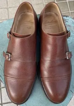 Paraboot / POE スコッチグレインレザーダブルモンクシューズ Paraboot（パラブーツ） ポー メンズ ダブルモンク ビジネス シューズ