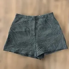 ZARA ザラ ゴールドラメ スコート ブラック　ショートパンツ　Sのサムネイル