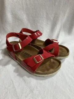 美品 BIRKENSTOCK PISA ビルケンシュトック ピサ レッド 25 - メルカリ