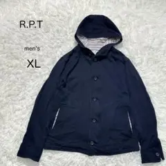 【R.P.T】フード ジャケット コート【XL】メンズ アウター 大きい