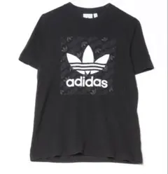 adidas Tシャツ アディダス トレフォイルロゴ S 黒 半袖