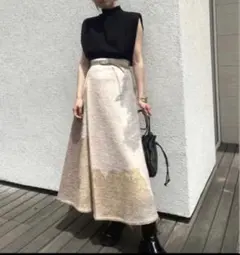 アメリヴィンテージ ANDREA ABSTRACT PAINT SKIRT Ameri（アメリ）の「ANDREA ABSTRACT PAINT SKIRT（スカート）」 - WEAR