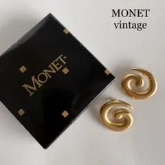 MONET vintage モネ　渦巻き ピアス　アクセサリーのサムネイル