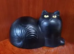 リサラーソン マイ オールブラック 深溝 北欧 美品