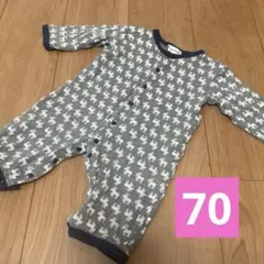 CORNHOUSE トナカイ柄　ロンパース 男女兼用 70 ロンパース