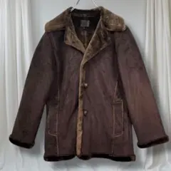 アーバンテイスト L ムートンコート ブラウン 裏ボア 防寒 アウター 冬