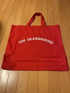 THE DEARGROUND ロゴ エコバッグ 赤