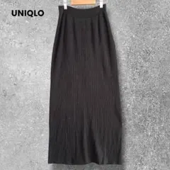 UNIQLO マメクロゴウチ　ロングスカート　ロング　ゴム　黒　無地　L