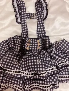 LIZLISA はしごリボンギンガムティアードスカパン