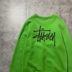stussy sports スウェット 即完売 グリーン 希少 - メルカリ