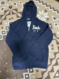 Abercrombie & Fitch XL ネイビー ジップアップパーカー