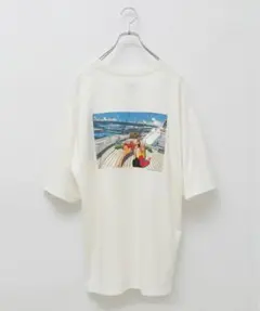 【新品未使用】わたせせいぞう × EDIFICE 別注 イラストTシャツ M