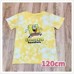 半袖Tシャツ スポンジ・ボブ タイダイ柄 イエロー 120cmのサムネイル