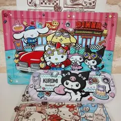 ゴンチャロフ　サンリオキャラクターズ オープンカー缶＆クロミペンケース　専用袋付