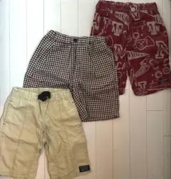 男の子 130 ハーフパンツ 3枚セット