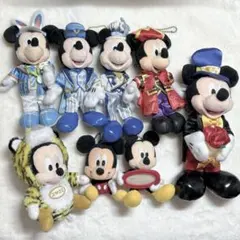 ディズニーランド、シー ドナルド、デイジーぬいぐるみバッジ 9点