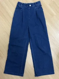ダークブルー ワイドパンツ M/150 pink-latte ピンクラテのサムネイル