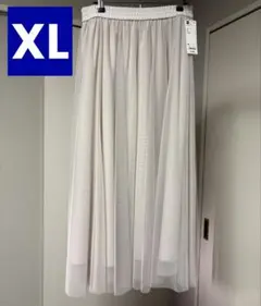 GU チュールロングスカート Z XL ナチュラル