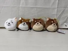 忠犬もちしば　フェイスマスコット　3種類4コセット