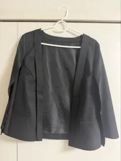ブージュルード マントスリーブジャケット 羽織り 黒　M ポンチョ　新品名札付きのサムネイル
