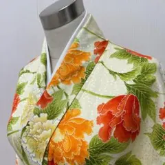 KL3922 洗える着物 小紋 身丈154cm ポリエステル 化繊