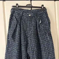 sulvam FANCY TWEED WIDE PANTS