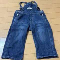 デニム サスペンダー付きオーバーオール