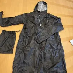 THE NORTH FACEブラックレインウェア 収納袋付き　自転車OK カッパ