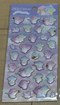 サンリオ　ぷくっとシール　リトルツインスターズ