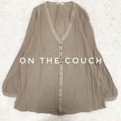 【on the couch】Vネックブラウス　チュニック丈　長袖　ap1789のサムネイル