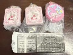 サンリオキャラクターズ クッキー缶チャーム マイメロディ マロンクリーム 3点