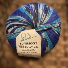 ⭐︎1268 ON line 海外ソックヤーン　中細　シルク混