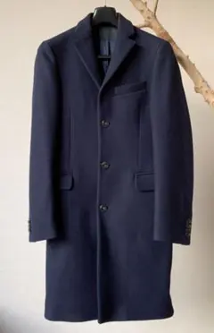 Acne Studios ラムズウール チェスターコート ネイビー 2025年最新】アクネ コートの人気アイテム - メルカリ