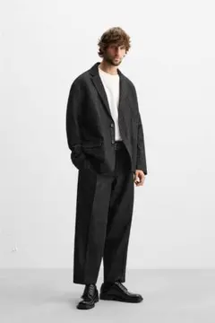 無印良品 風を通すツータックパンツ 黒 M - メルカリ