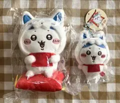【新品】ちいかわもぐもぐ本舗 伏見稲荷なぬいぐるみ・マスコットセット(ハチワレ)