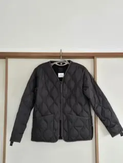 taion ミリタリー Vネックダウンジャケット【チャコール】【Mサイズ】