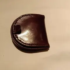 袋付き！コインケースダークブラウン