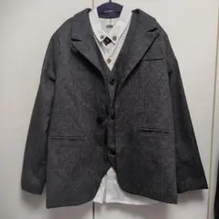 グレー スーツ・ブレザーとパンツセット