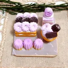 ミニチュアスイーツセット　カヌレ、マフィン