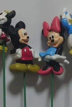 廃盤品 希少品 ディズニーキャラクター ガーデニング用ピック フィギュア 10体