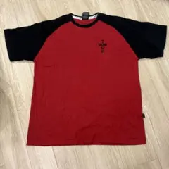 DOG TOWN ラグランTシャツ レッド ブラックのサムネイル