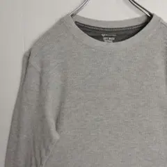 Member's mark 長袖シャツ ロンT サーマルシャツ グレー 無地