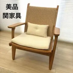 ニトリ 折りたたみチェア ローチェア 天然木 アカシア アイボリー