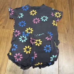 ブリーズ　花柄 Tシャツ ショートパンツ セットアップ　フリル