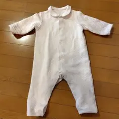 ユニクロ　ベビー　キルトロンパース　ピンク　80cm