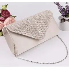 ビジュー付き2WAYパーティークラッチ